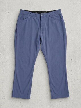 Eddie Bauer Men's Blue Technical Stretch Hiking & Travel Pants | Slate Blue